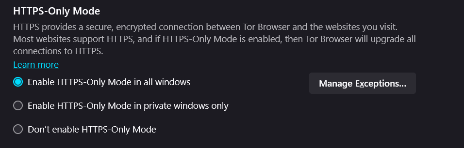 tor https mode